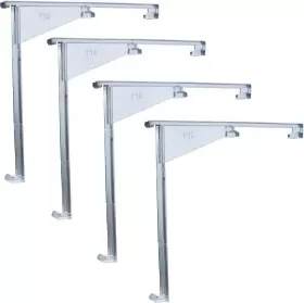 Cutelec 696596620823 4pcs Valance Clips 3.5 Clear Vertical Blind Hidden Retainer Holder Installation