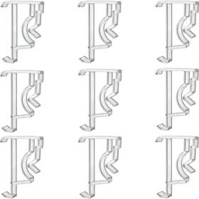 Cutelec 705353363702 Valance Clips 10pcs 2inch Clear Plastic Hidden Retainer Holder For Window Blind