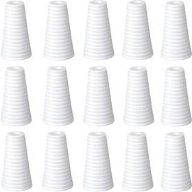 Cutelec 705353756023 Pull Cord Tassels 20pcs White Plastic Window Blind Knobs Drops