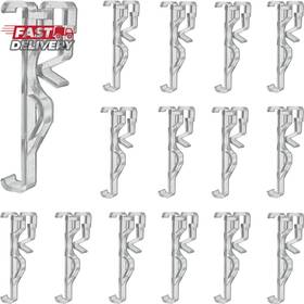 Cutelec 705353827792 Valance Clips 20pcs 2.5inch Clear Plastic Hidden Retainer Holder Clip For Window
