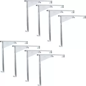 Cutelec 726084275409 8pcs Valance Clips 3.5 Inch Clear Vertical Blind Hidden Retainer Holder