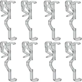 Cutelec 744110930306 10pcs Valance Clips 2-1/2ftft Window Blinds Hidden Clip Retainer Holder Clear Plas