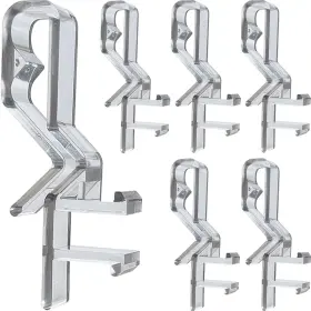Dsfhjh42 Cutelec Hidden Channel Valance Clips 1-7/8inch 10pcs Clear Color For Faux And Real Wo