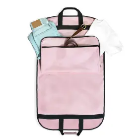 Dalix 812822024863 39 Inch Garment Bag Cover Suits Dresses Clothing Foldable Shoe Pocket In Pink