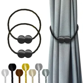 Darespace 726084355071 2pcs Magnetic Curtain Tiebacks Tie Backs Window Clips Buckle Holdbacks Holder