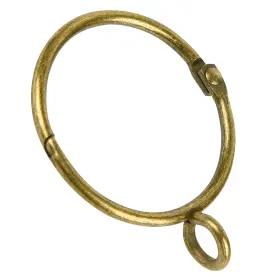 Dashther 313399671319 40 Pcs Bronze Curtain Rings With Eyelets 1.5 Inch Drapery Hinge Snap-