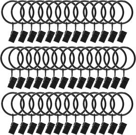 Datttcc B07kgmq7k3 40 Pack Metal Curtain Rings With Clips Drapery Hanger