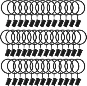 B07kgmq7k3 Datttcc 40 Pack Metal Curtain Rings With Clips Drapery Hanger