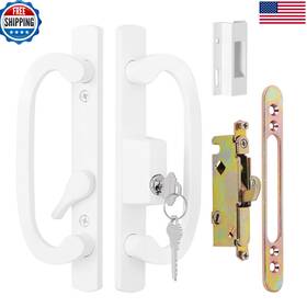 Decebalus B0d877dxby Sliding Glass Patio Door Handle Set Mortise Lock And Key Cylinder