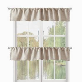 Decohongdi 794497939188 2 Pc Valance For Window 10 Inch Length Kitchen Valances Light Blocking