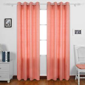 Deconovo 941250258244 Solid Recycled Cotton Panels Grommet Top Window Draperies For Bedroo