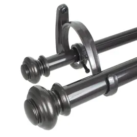 27873a6935 Decopolitan Urn Telescoping Double Drapery Rod Set 72-144 Inches Bronze