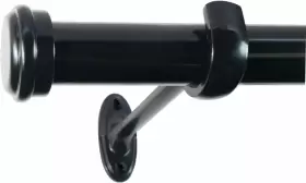 27941-72es Decopolitan 7/8-inch End Cap 72 To 144-inch Black Espresso
