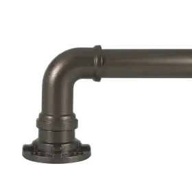 30757-db72 Decopolitan Industrial Wrap Around Telescoping Curtain Rod Set 72-144 Inch Bronze