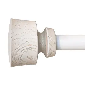 31212-aw48 Decopolitan Stockton 48-86 Inch Adjustable Curtain Rod Set 5/8 Diameter In Antique