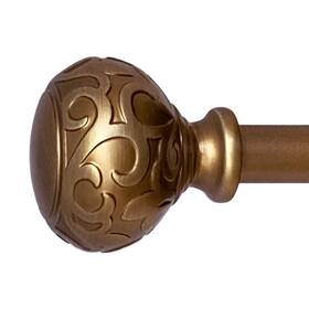 Decopolitan 31215-vb86 Sorrento 86-128 Inch Adjustable Curtain Rod Set 5/8 Diameter In Vintage
