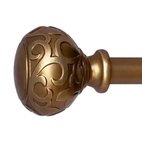 31215-vb86 Decopolitan Sorrento 86-128 Inch Adjustable Curtain Rod Set 5/8 Diameter In Vintage