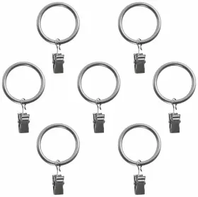 Decopolitan 680656136539 5/8 Inch Curtain Clip Ring For 5/8ths Diameter Rods Dark Nickel