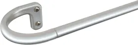 Decopolitan 680656168257 Rolando 5/8 Inch Room Darkening Rod Set 28-48 Silver