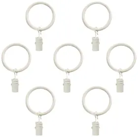Decopolitan 787732729736 Montevilla 7-pack Window Treatment Clip Rings For 5/8-inch Drapery Rods Dist