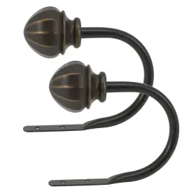 Decopolitan 885370396379 Facet Ball Curtain Holdback Pair Vintage Bronze