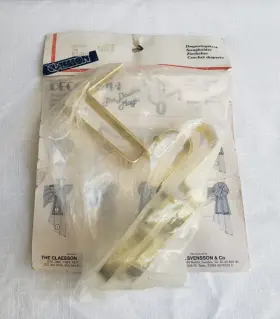 7482 Decorama Nip Vtg Gold/brass Metal Swag Holder Set For Curtains Drapes Sweden Claesson 30