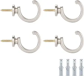 Dess 744759875198 4pack Curtain Holdbacks Tiebacks Hooks Wall Mounted F