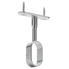 Desunia 696737105790 Mid Hanger For Oval Closet Rod 15mm X 30mm Polished Chrome 1 Pack