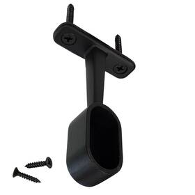 Desunia Cl-edfbk-1 Oval Closet Rod End Hanger Black 1 Pack