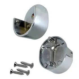 Dhs.clrp-pc2 Desunia Closet Rod Support Flanges With Rear Pin Heavy Duty 32mm Diameter Clothes P