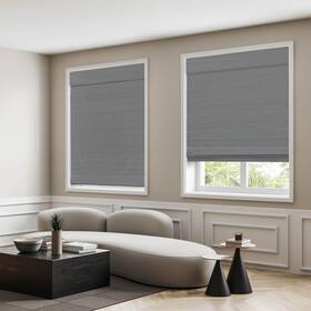 Dez Furnishings 3sgr270640 Cordless Room Darkening Classic Roman 27 Inch W X 64 H Gray
