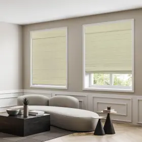 3sln320640 Dez Furnishings Cordless Room Darkening Classic Roman 32 Inch W X 64 H Linen