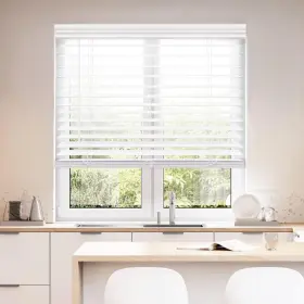 Qjwt294640 Dez Furnishings Cordless 2 Inch Faux Wood Blind 30 W X 64 H White