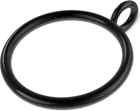 Dh411-20250411 Dhsding Curtain Rings With Eyelets - 50 Pack Black Metal Drapery Hooks For Pinch Pleat C