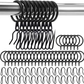 Dh7181 Dhylricher 30 Pieces Metal Drapery Curtain Rings Hanging And