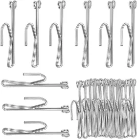 Dingtenn 445039153175 Slip On Drapery Hooks Metal Curtain Stainless Steel Pins And Hook