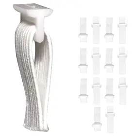 Dmse Wholesale 194365009218 Elastic Curtain Slide Carriers Glides Sliders And Rollers 14 Pack