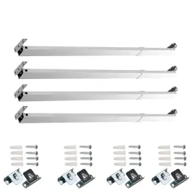 Domovina 795086818433 Flat Sash Rods Set Of 4 11-20 Inch