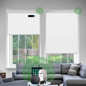 Dongfxk-ceb-hrs-w-34x72 Dongfxk Motorized Blinds With Remote Blackout Cooling Automatic Shades Solar Pa