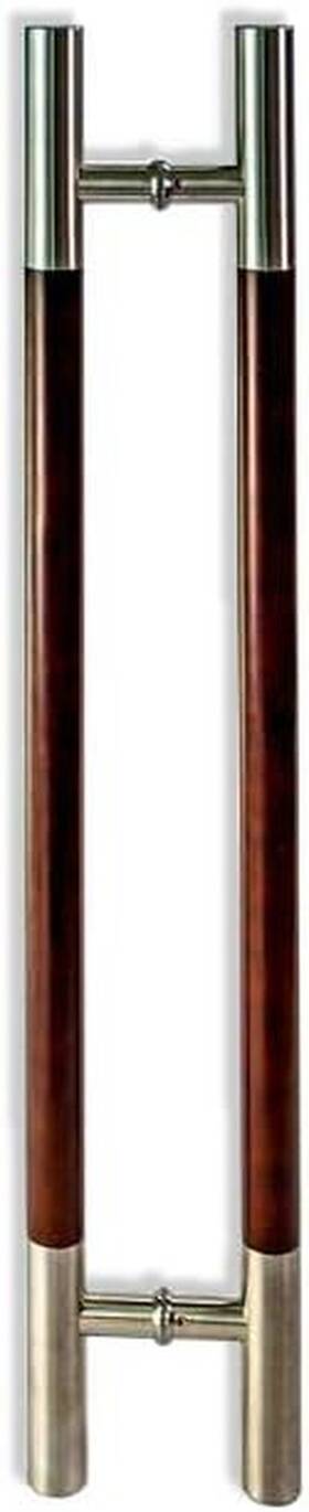 Door Pulls & Handles Kt3119-450-25-21 18 Inches 2-sided Modern Stainless Steel Front Dark Mahogany Birch