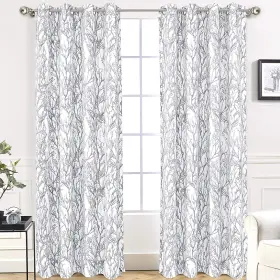 Trbr84g Driftaway Tree Branch Blackout Curtains Double Layer 84 Inches Long For Bedro