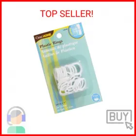 44346 Dritz Home Plastic Rings 3/4-inch White 24-piece