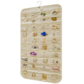 Dtcswacn Snd-b80 Hanging Jewelry Organizer Storage Roll With Hanger Metal Hooks Double-sided J