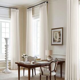Dukiyo Dk-dmmhzcl-zrs40120 120 Inch Linen Curtains Pinch Pleated For Living Room Tall Windows Custom Mad