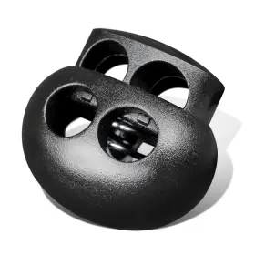 K302-20p Dyzd Plastic Cord Lock End Toggle Double Hole Spring Stopper Fastener Slider Toggl