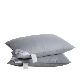 Eastwarmth 602299712925 Natural Goose Down Feather Pillow For Sleeping 2 Pack 100% Cotton Cover Bed P