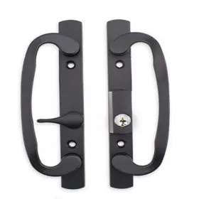 B0czscdg8l Easy Fix Hardware 8.5 Legacy Sliding Patio Glass Door Offset Latch Black Handle
