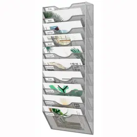 35810tfh Easypag 10 Pocket Mesh Wall File Organizer Hanging Paper Folder Holder With C
