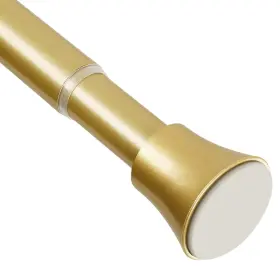 Xlb-78fj-05 Eboatop Gold Shower Curtain Rod - Tension For Window Or Bathroom Adjustab