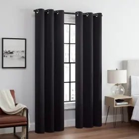 22716802445 Eclipse Andover Solid Tripleweave Thermal Blackout Grommet Curtains For Bedro